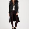 Rag & Bone Shearling Leathertrim Wool Coat in Black - Lyst