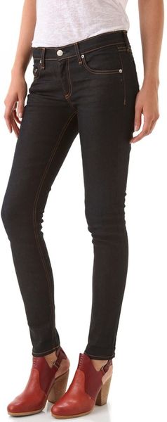 Rag & Bone The Skinny Jeans in Black - Lyst