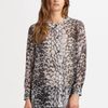 Thakoon Addition Printed Blouse in Gray (black) - Lyst