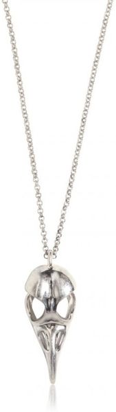 Alexander McQueen Bird Skull Brass Necklace - Lyst