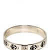 Alexander Mcqueen Skulls All Around Brass Bracelet in White - Lyst