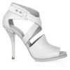 Alexander Wang Leather Sandals in White (gray) - Lyst