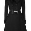 Burberry Prorsum Belted Wool and Cashmereblend Coat in Black - Lyst