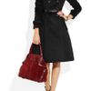 Burberry Prorsum Belted Wool and Cashmereblend Coat in Black - Lyst