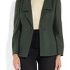 Jil Sander Monet Wool and Angorablend Jacket in Green (forest) - Lyst