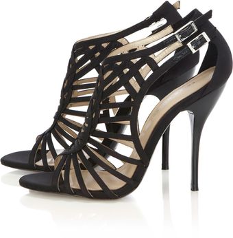 Karen Millen Graphic Artwork Sandal - Lyst