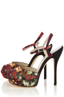 Karen Millen Blossom Print Peep - Lyst
