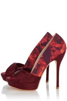 Karen Millen Feminine Print Platform - Lyst