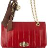 Lanvin Happy Medium Glossed Eel Shoulder Bag in Red - Lyst