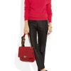 Lanvin Happy Medium Glossed Eel Shoulder Bag in Red - Lyst
