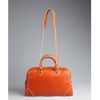 Marc Jacobs  Leather Venetia Push Lock Satchel in Orange - Lyst