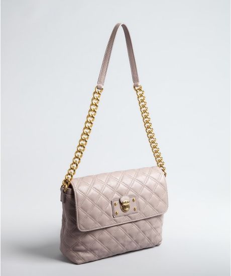 Marc Jacobs Quilted Leather Chain Strap Shoulder Bag in Pink (rose) | Lyst