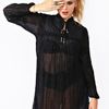 Nasty Gal Sheer Indian Mini Dress in Black - Lyst
