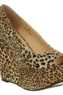 Office Witch Craft Wedge Lepoard Microsuede - Lyst