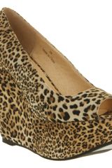 Office Witch Craft Wedge Lepoard Microsuede