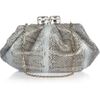 Valentino Jewelclasp Watersnake Clutch in Silver - Lyst