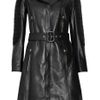 Versace Quilted Corduroy Paneled Leather Trench Coat in Black - Lyst