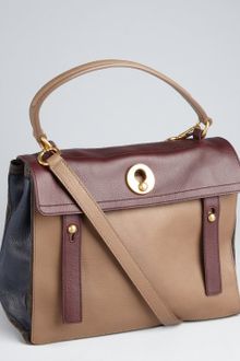 Yves Saint Laurent Leather Muse Two Colorblocked Satchel - Lyst