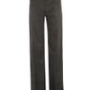 Yves Saint Laurent Wideleg Flannel Trousers in Gray (grey) - Lyst