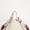 Chloé Paraty Military Leather Satchel in White (pearl) - Lyst