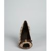 Gucci Beige Gg Canvas Peep Toe Bow Pumps in Beige - Lyst