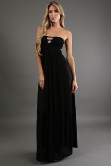 Indah Smocked Maxi Dress in Black - Lyst