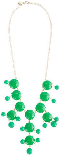 J.crew Bubble Necklace in Gold (kelly green) - Lyst