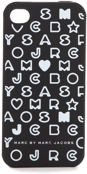 Marc By Marc Jacobs Stardust Logo Iphone Case in Black - Lyst