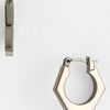 Marc By Marc Jacobs Bolts Slice Small Geometric Hoop Earrings in Gold (hematite) - Lyst