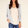 Oasis Casual Sparkle Cable Cardi in Gray (light grey) - Lyst