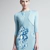 Oscar De La Renta Cashmeresilk Bolero Ice in Blue (ice) - Lyst
