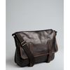 Prada Black Glazed Calfskin Messenger Bag in Brown for Men (black) - Lyst