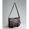Prada Black Glazed Calfskin Messenger Bag in Brown for Men (black) - Lyst