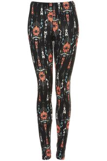 Topshop Fluro Aztec Raiders Leggings - Lyst
