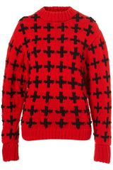 Topshop Handknit Cross Jumper By Unique