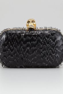 Alexander McQueen Classic Skull Clasp Clutch - Lyst