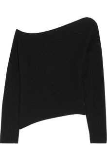Alexander Wang Asymmetric Ribbed Cotton and Cashmere Blend Sweater - Lyst