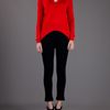 Givenchy V Neck Sweater in Red - Lyst