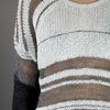 Helmut Lang Textured Loose Sweater in Gray (white) - Lyst