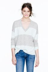 J.Crew Collection Cashmere Boyfriend Sweater in Colorblock
