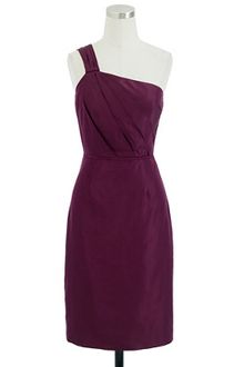 J.Crew Lucienne One Shoulder Dress in Silk Taffeta - Lyst
