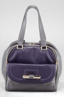 Jimmy Choo Justine Bicolor Tote - Lyst