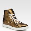 Marc Jacobs High Top Sneaker in Gold for Men (copper) - Lyst