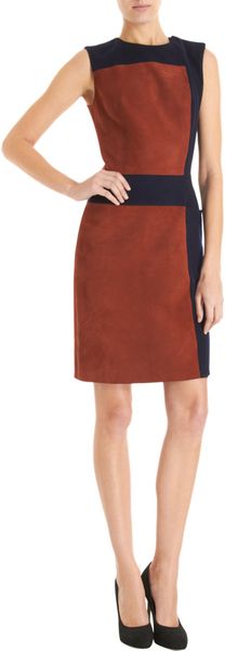 Martin Grant Contrast Panel Dress - Lyst