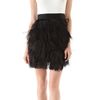Milly Sasha Ostrich Feather Dress in Black (multi) - Lyst