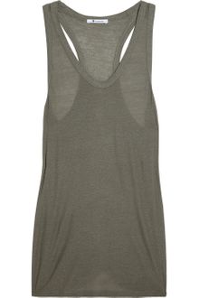 T By Alexander Wang Slubjersey Racerback Tank - Lyst