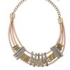 Topshop Leather Bar Collar Necklace in Beige - Lyst
