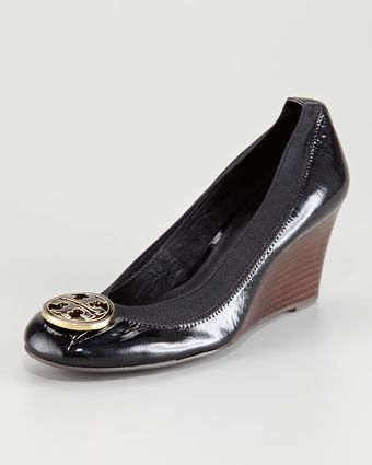 Tory Burch Caroline Logo Wedge - Lyst