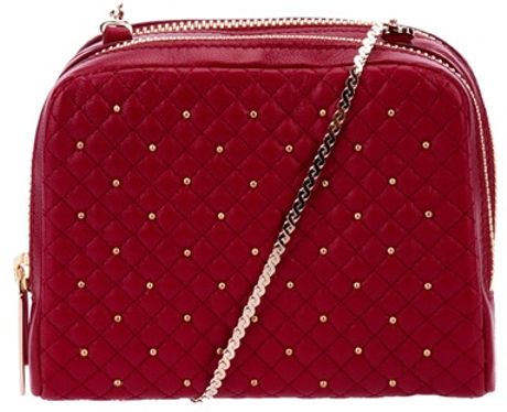 Valentino Quilted Shoulder Bag in Red - Lyst