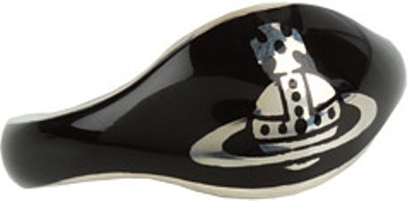 Vivienne Westwood Petite Ring in Black (s) - Lyst
